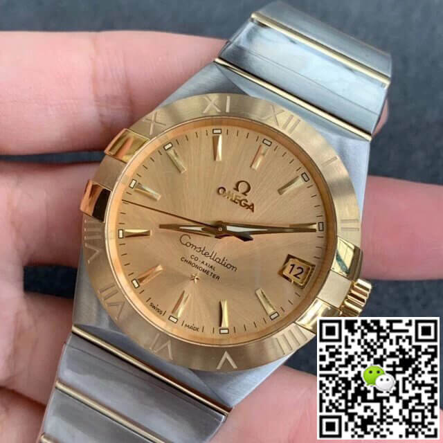 Replica 0me*ga Constellation 123.20.38.21.08.001 1:1 Best Edition VS Factory Champagne Dial