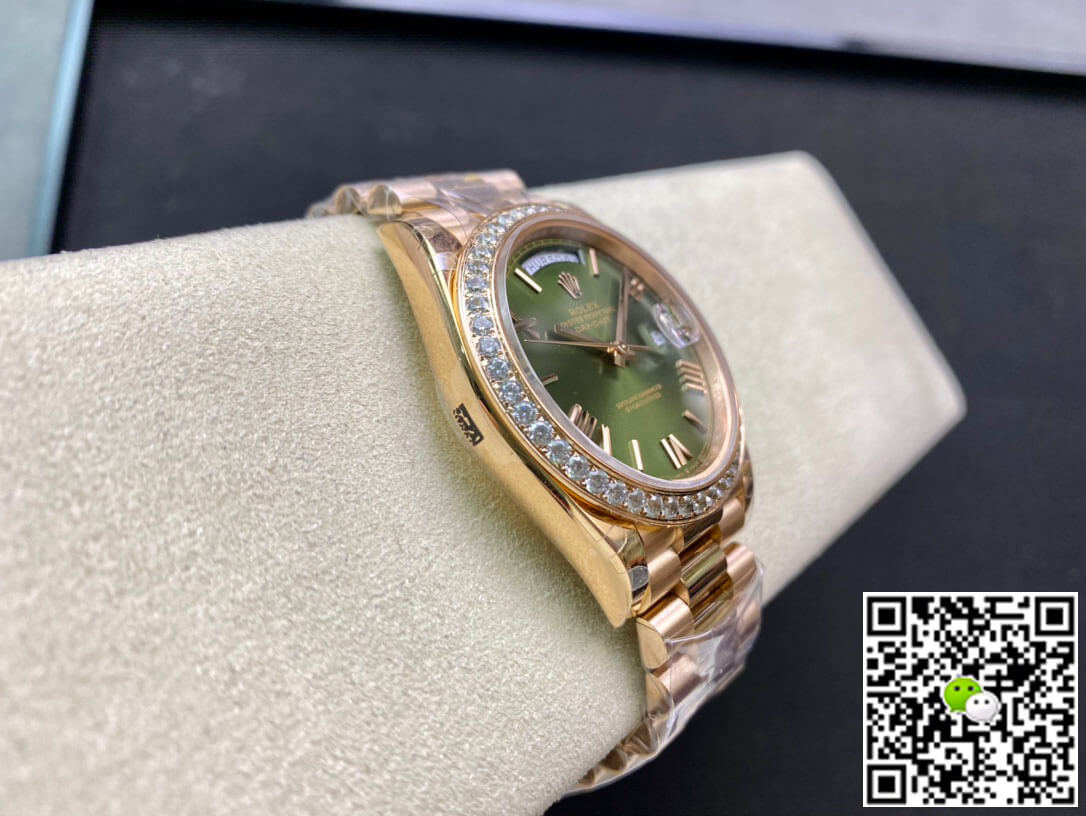 Replica R01ex Day Date M228345RBR-0011 1:1 Best Edition EW Factory Green Dial