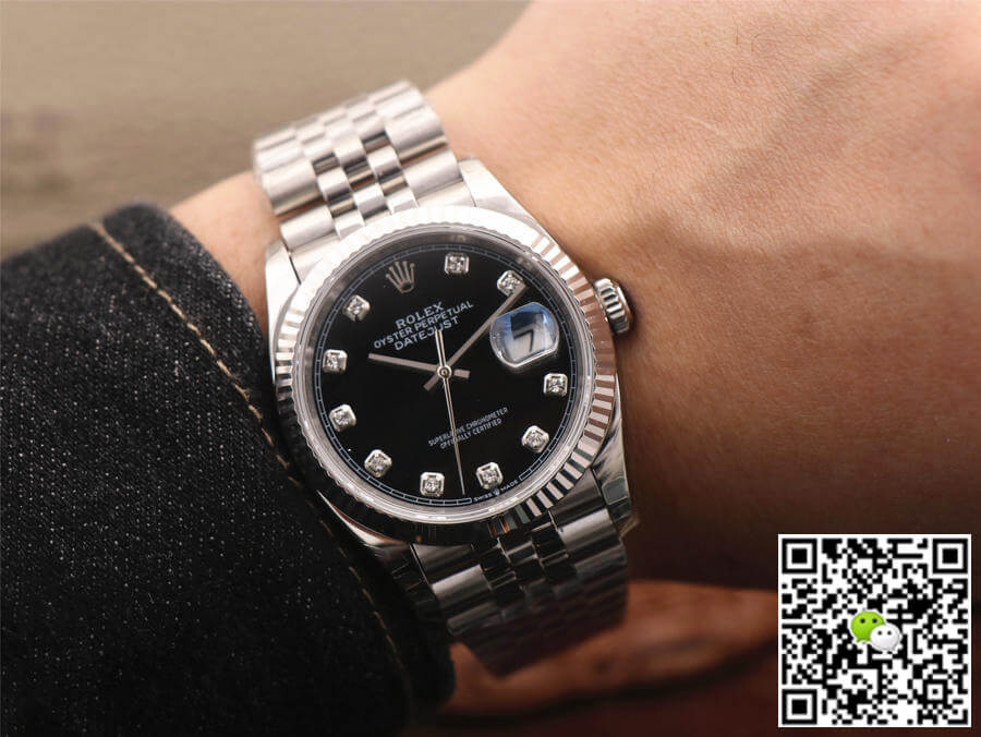 Replica R01ex Datejust M126234-0027 1:1 Best Edition EW Factory Black Dial