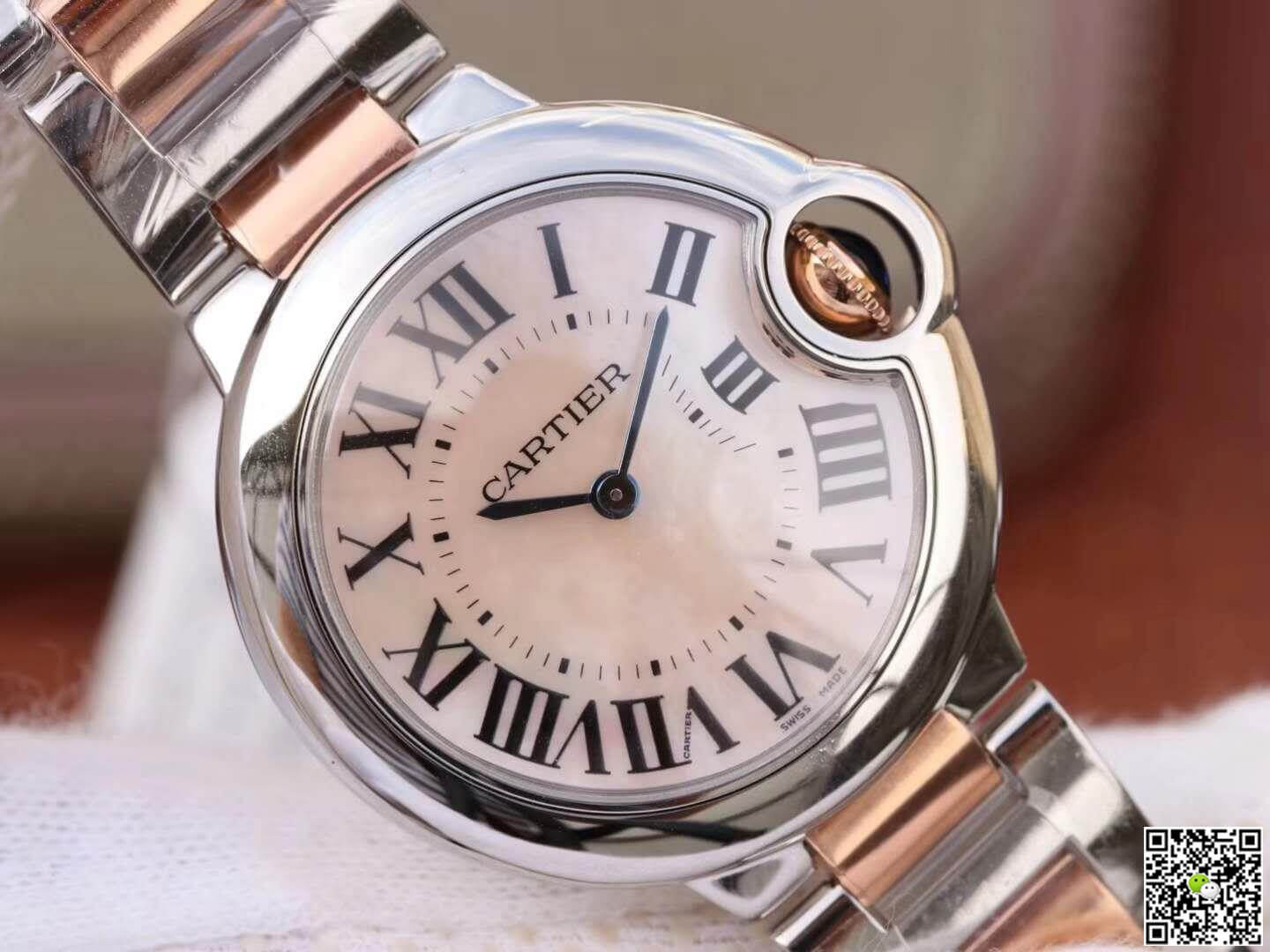 Replica Ballon Bleu De Ca*t1er Ladies 33MM W69201 V6 Factory 1:1 Best Edition Swiss ETA076