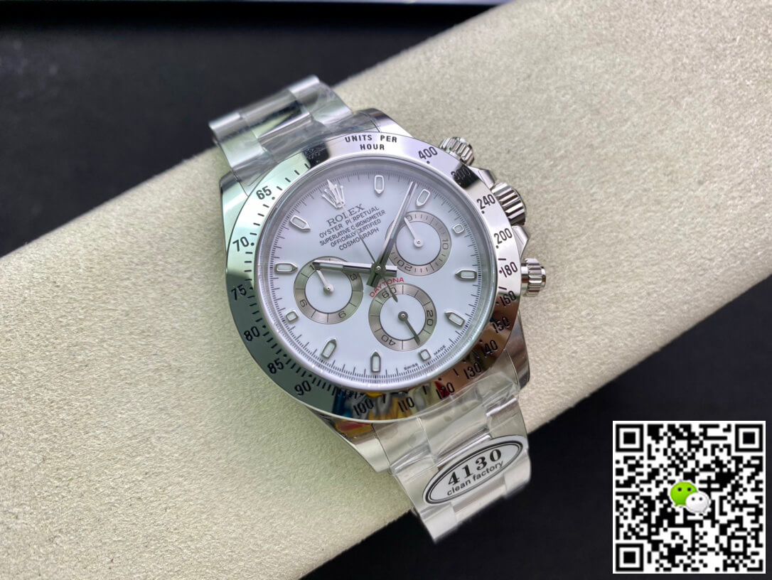 Replica R01ex Cosmograph Daytona 116520LN 1:1 Best Edition Clean Factory White Dial