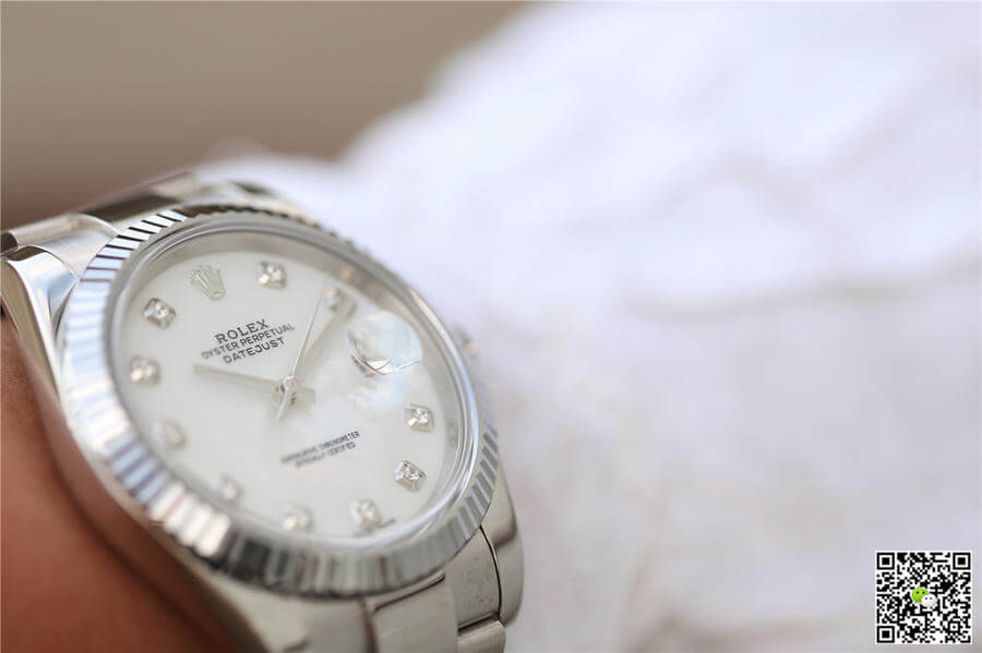 Replica R01ex Datejust M126334-0019 1:1 Best Edition EW Factory White Mother-Of-Pearl Dial