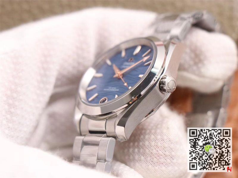 Replica 0me*ga Seamaster 220.10.38.20.03.002 Aqua Terra 150M 1:1 Best Edition VS Factory Blue Dial Swiss 8800