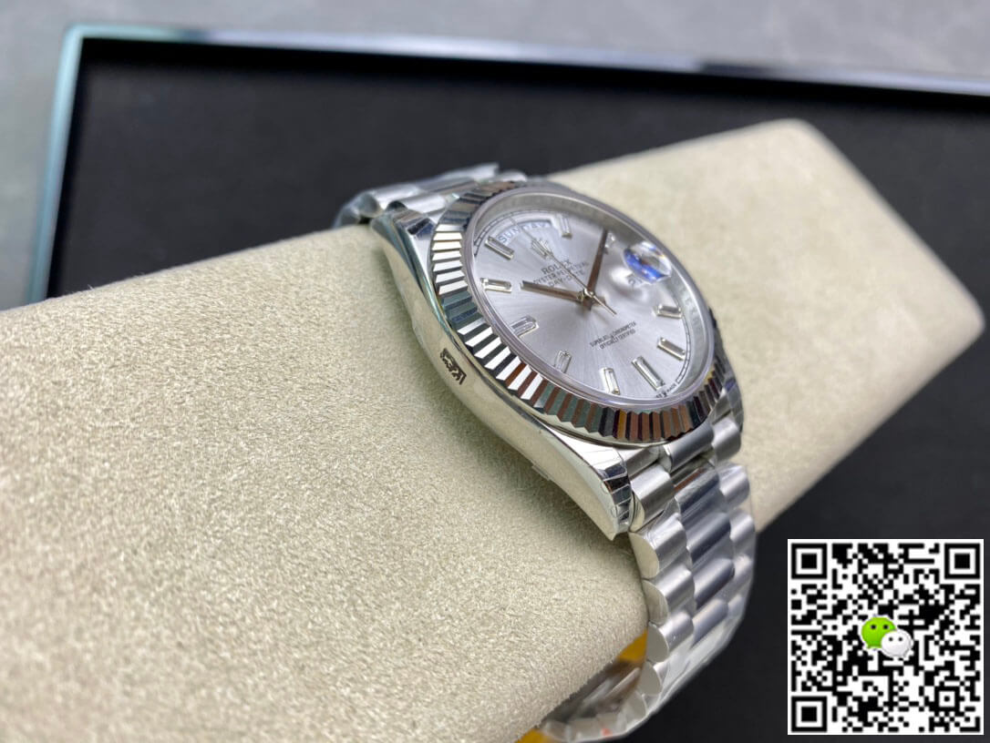 Replica R01ex Day Date M228239-0003 1:1 Best Edition EW Factory White Gold