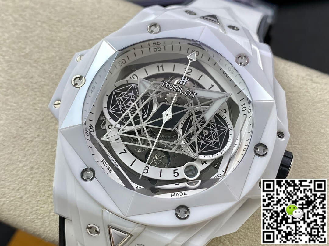 Replica Hublot Big Bang Sang Bleu II 418.HX.2001.RX.MXM21 1:1 Best Edition BB Factory White Ceramics