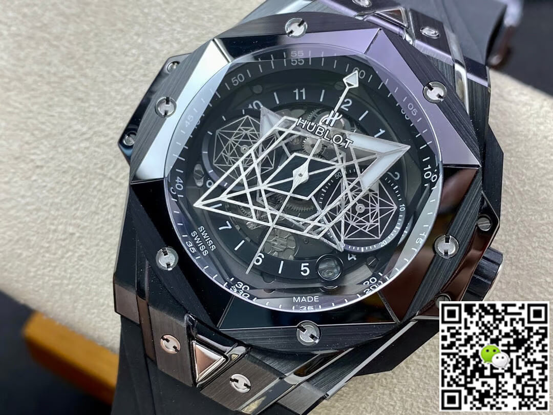 Replica Hublot Big Bang Sang Bleu II 418.CX.1114.RX.MXM20 1:1 Best Edition BB Factory Black Ceramics