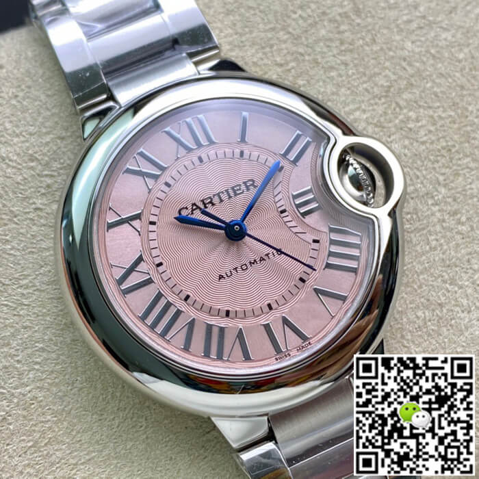 Replica Ballon Bleu De Ca*t1er 33MM W6920100 1:1 Best Edition V6 Factory Pink Dial