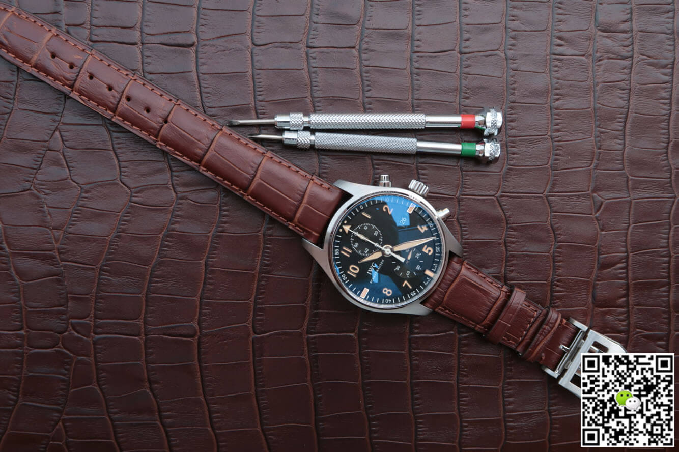 Replica IWC Pilot IW387808 1:1 Best Edition ZF Factory Black Dial