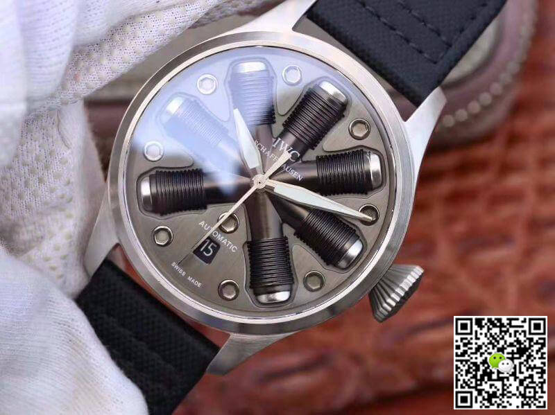 Replica IWC Big Pilot Top Gun Men Watches 1:1 Best Edition Swiss ETA A23J Special What-if Concept Fuse Dial