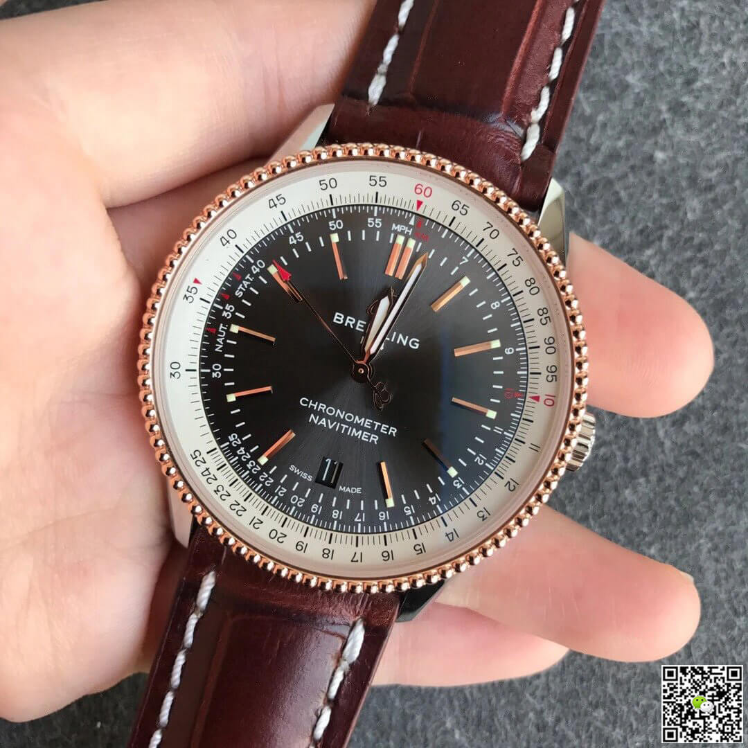 Replica Breitling Navitimer 1 U17326211M1P2 1:1 Best Edition V7 Factory Cowhide Strap
