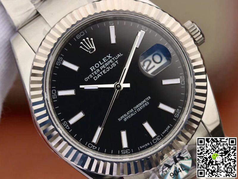 Replica R01ex Datejust 126334 41mm Men Watches 1:1 Best Edition Black Dial