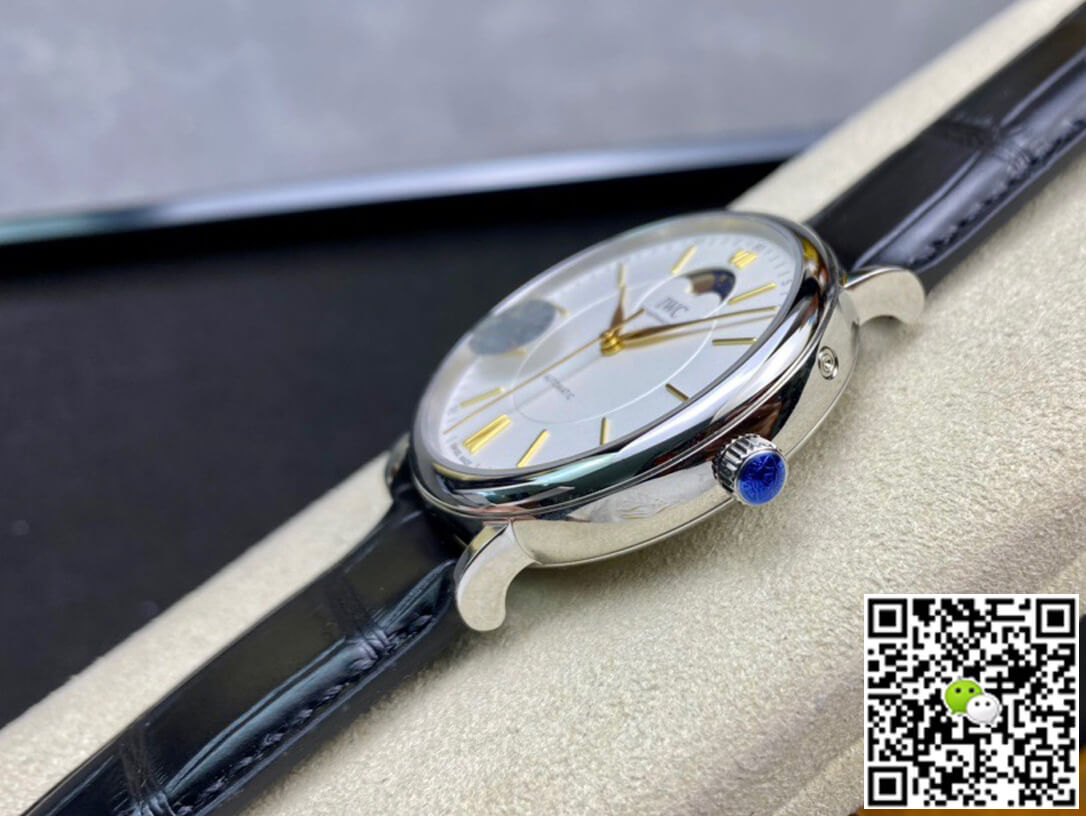 Replica IWC Portofino Moon Phase IW459401 1:1 Best Edition MKS Factory White Dial
