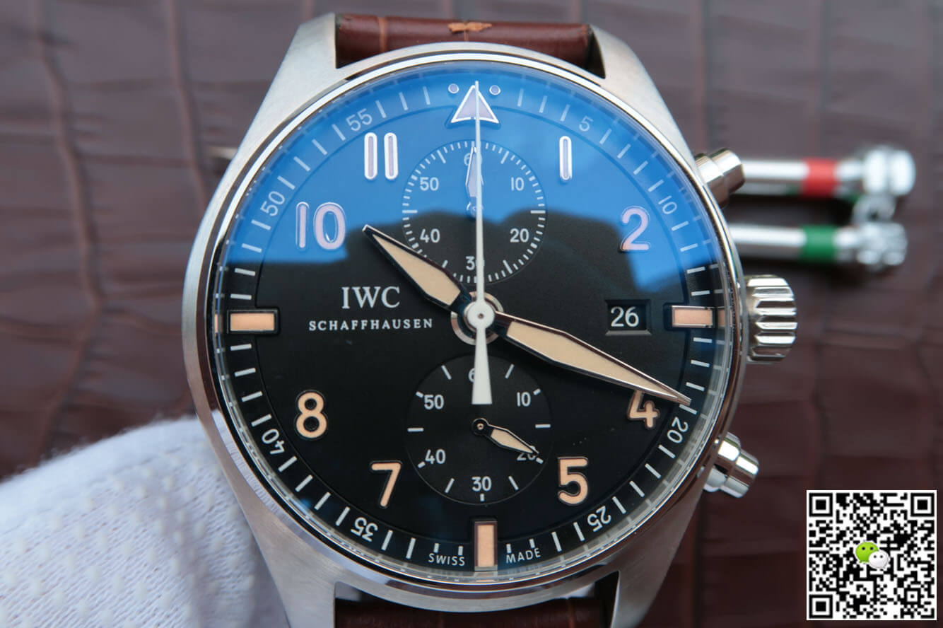Replica IWC Pilot IW387808 1:1 Best Edition ZF Factory Black Dial