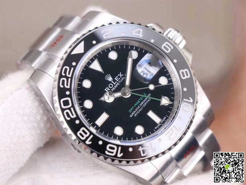 Replica R01ex GMT Master II 116710LN-78200 1:1 Best Edition Noob Factory V11 Black Dial Swiss ETA3186
