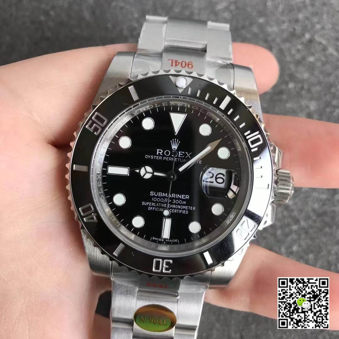 R01ex Submariner Replica 116610LN 1:1 Best Edition Noob Factory V12 Black Dial