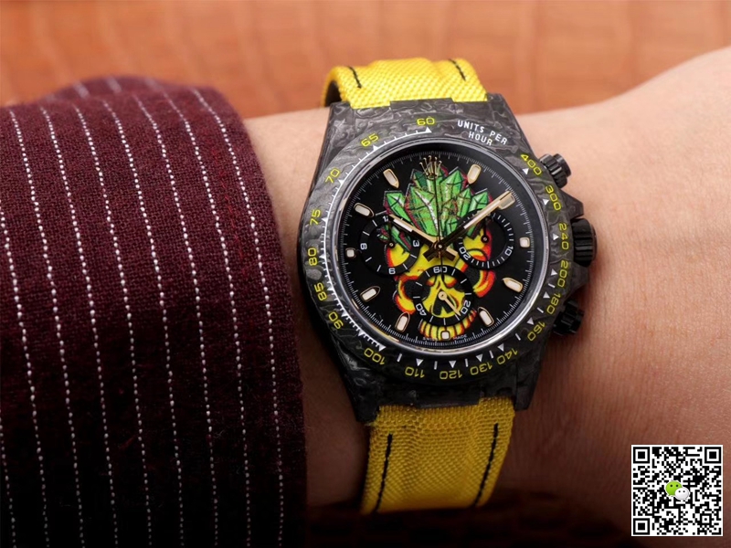 R01ex Daytona Replica Cosmos Color Skull 1:1 Best Edition WWF Factory Swiss ETA7750