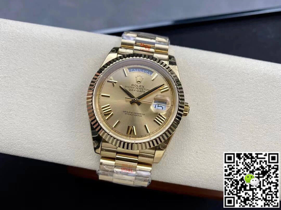 Replica R01ex Day Date M228238-0006 1:1 Best Edition GM Factory Gold Dial