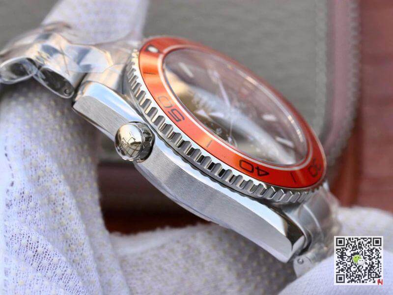 Replica 0me*ga Seamaster Planet Ocean 232.30.46.51.01.002 1:1 Best Edition Swiss ETA7750 Black Dial with orange marker