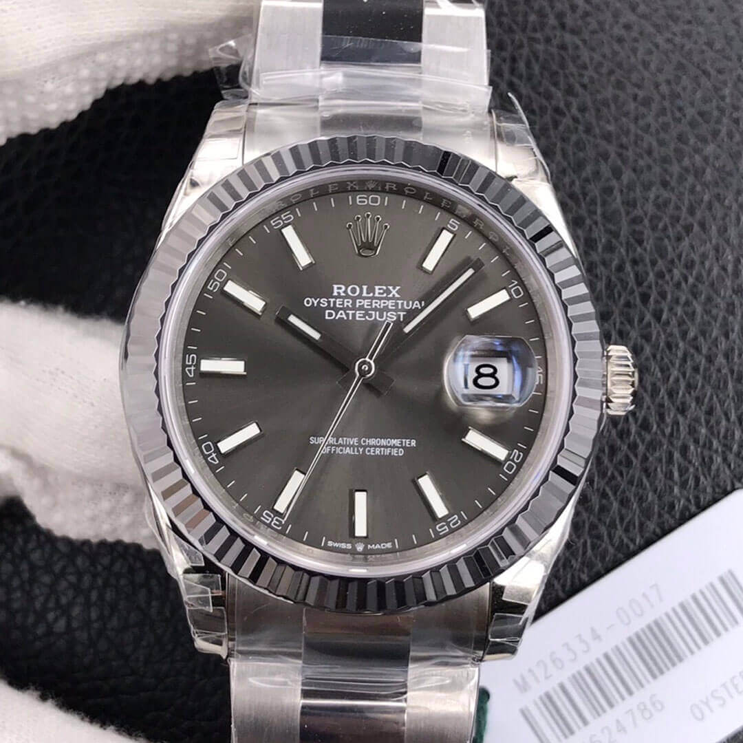 Replica R01ex Datejust M126334-0013 1:1 Best Edition VS Factory Grey Dial