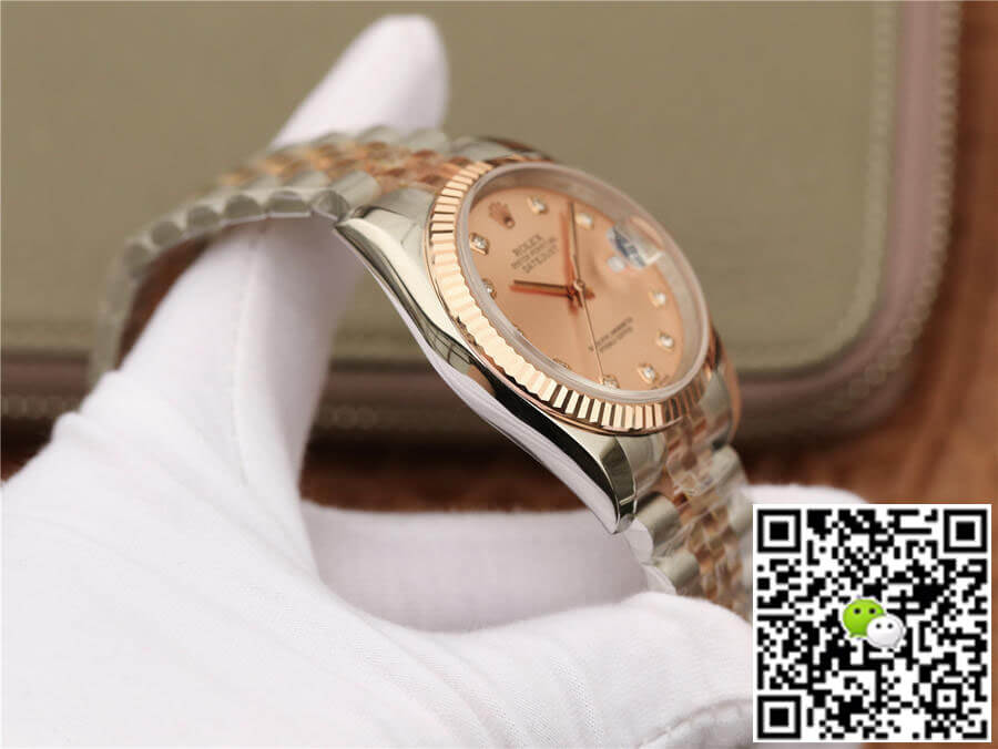 Replica R01ex Datejust 116231 36MM 1:1 Best Edition GM Factory D1am0nd-set Pink Dial