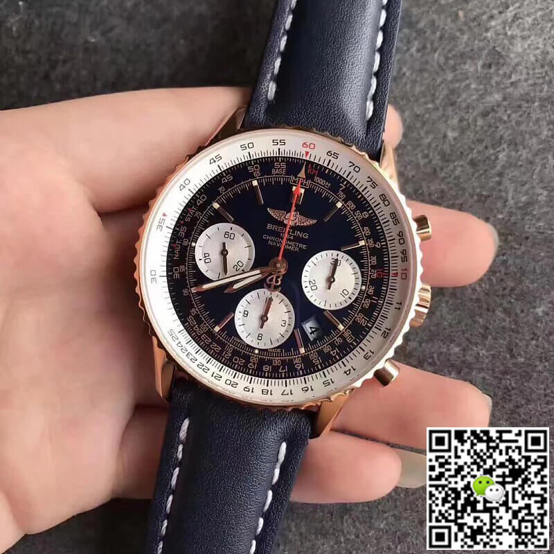 Replica Breitling Navitimer 01 RB012012 1:1 Best Edition  JF Factory Blue Strap