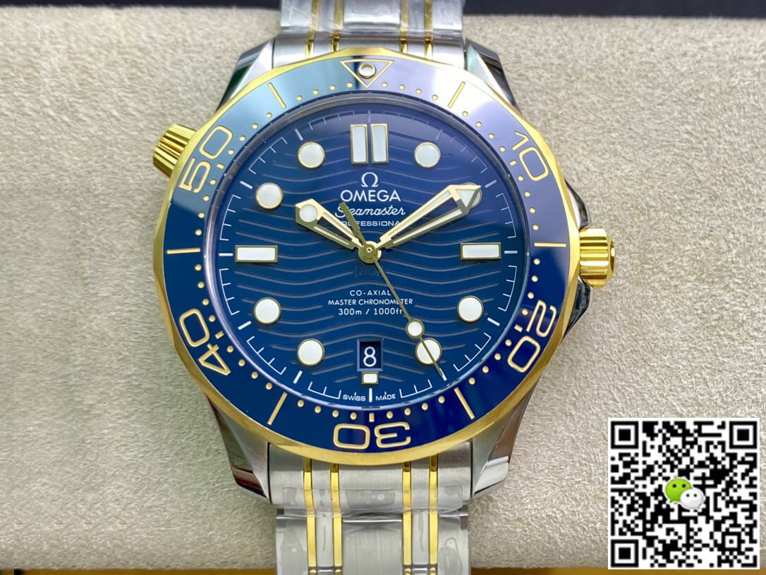Replica 0me*ga Seamaster Diver 300M 210.20.42.20.03.001 1:1 Best Edition OR Factory Blue Dial