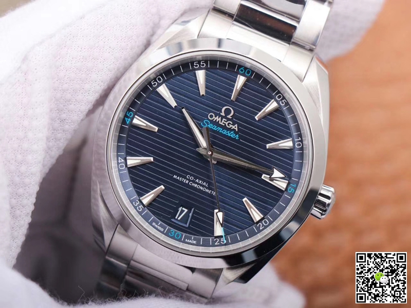 Replica 0me*ga Seamaster 220.10.41.21.03.001 1:1 Best Edition VS Factory Blue Dial Swiss ETA8900