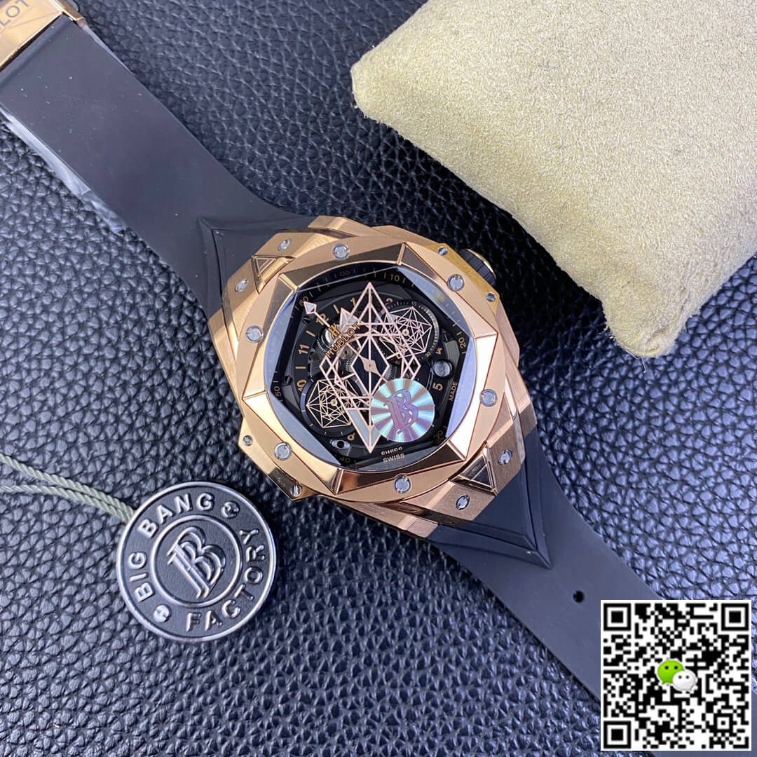 Replica Hublot Big Bang Sang Bleu II 418.OX.1108.RX.MXM19 1:1 Best Edition BB Factory Black Dial