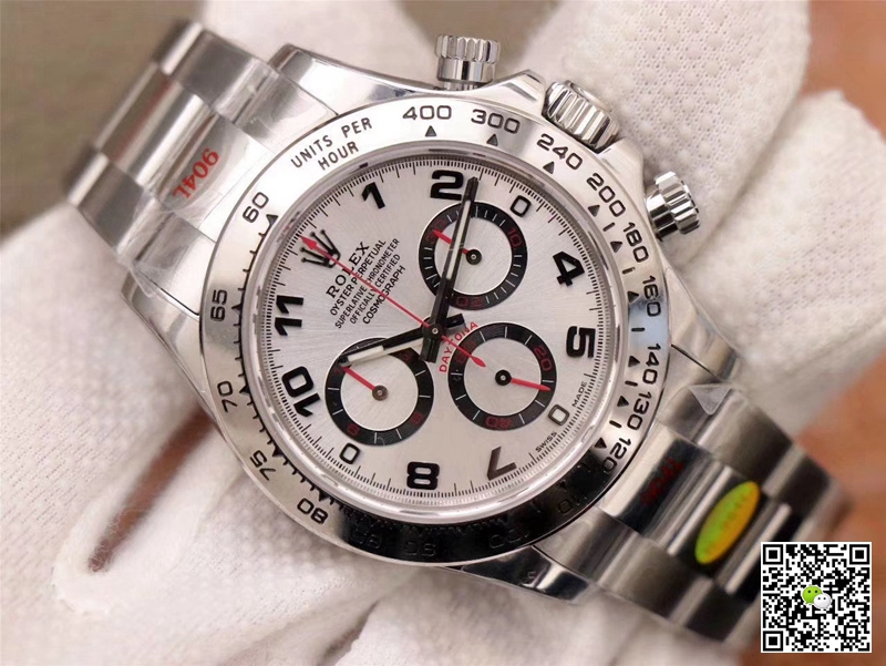 R01ex Daytona Replica Cosmograph 116509-78599 1:1 Best Edition Noob Factory White Dial Swiss ETA4130