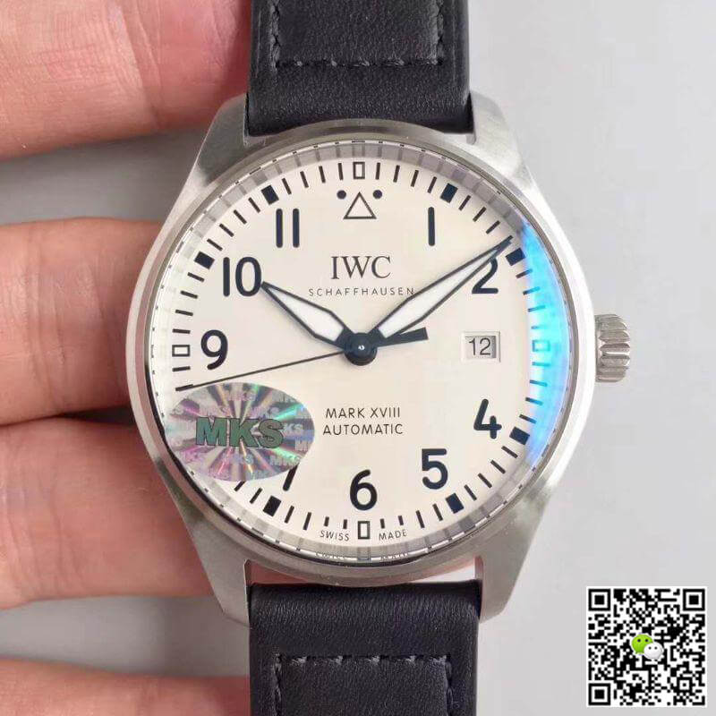 Replica IWC Pilot Mark XVIII IW327002 MKS Factory 1:1 Best Edition Swiss ETA2892 White Dial
