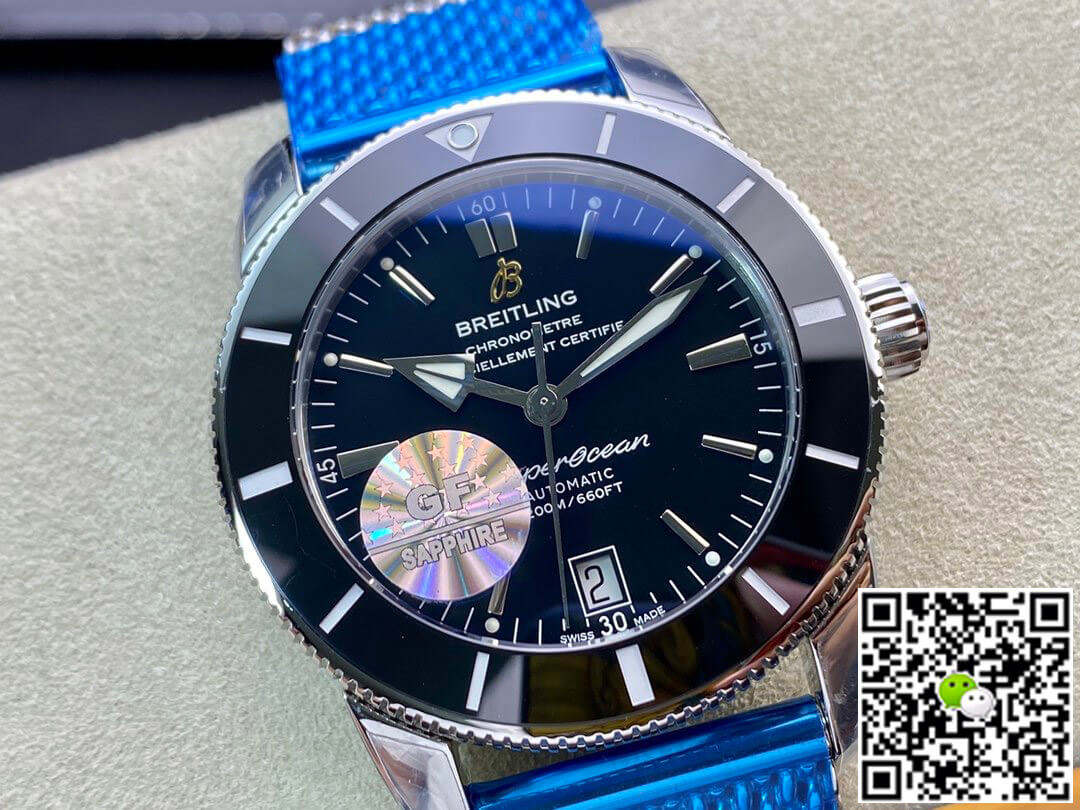 Replica Breitling S*perocean Heritage II AB202033/Q618/152A GF Factory 1:1 Best Edition Swiss ETA9015 Black Dial