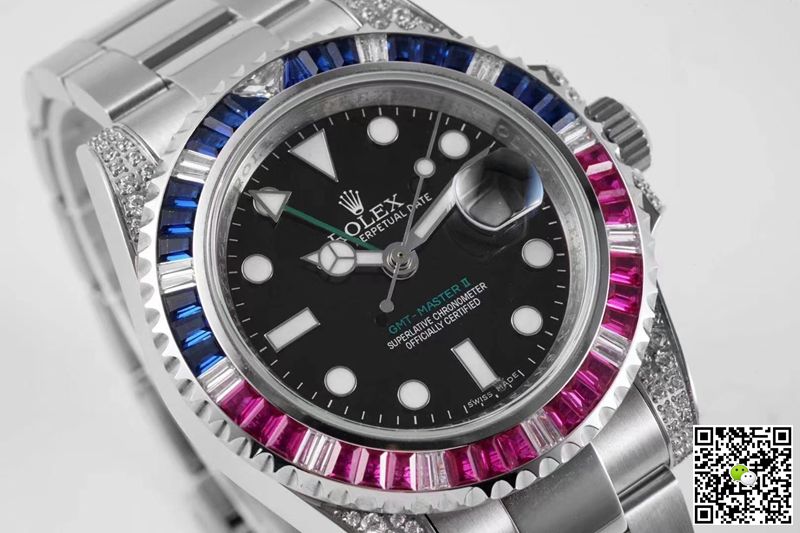 Replica R01ex GMT Master II 116759 SAru-78209 1:1 Best Edition ROF Factory Black Dial Swiss ETA2836