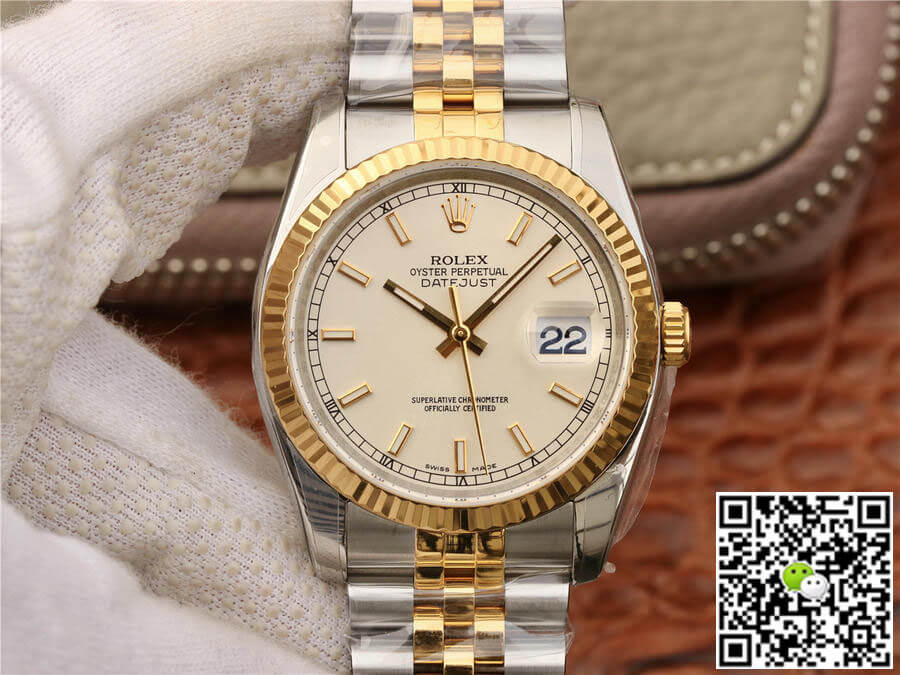 Replica R01ex Datejust 116233 1:1 Best Edition AR Factory Yellow Gold
