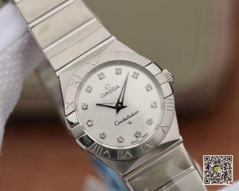 Replica 0me*ga Constellation 27mm Quartz Ladies 123.10.27.60.55.001 TW Factory 1:1 Best Edition Swiss Eta Quartz 1376