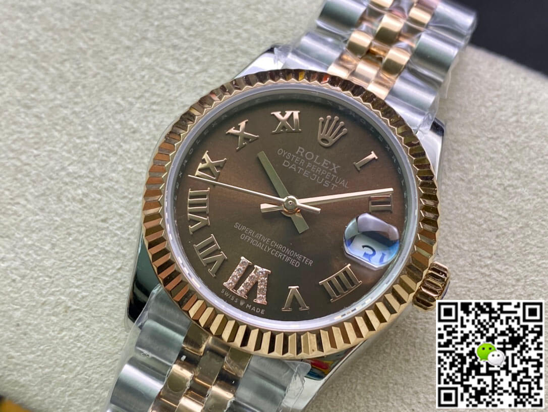 Replica R01ex Datejust M278271-0004 31MM 1:1 Best Edition EW Factory Brown Dial