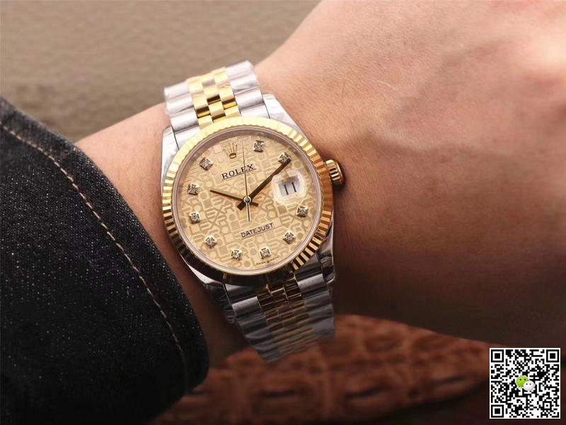 Replica R01ex Datejust M126233-0033 1:1 Best Edition Champagne Dial