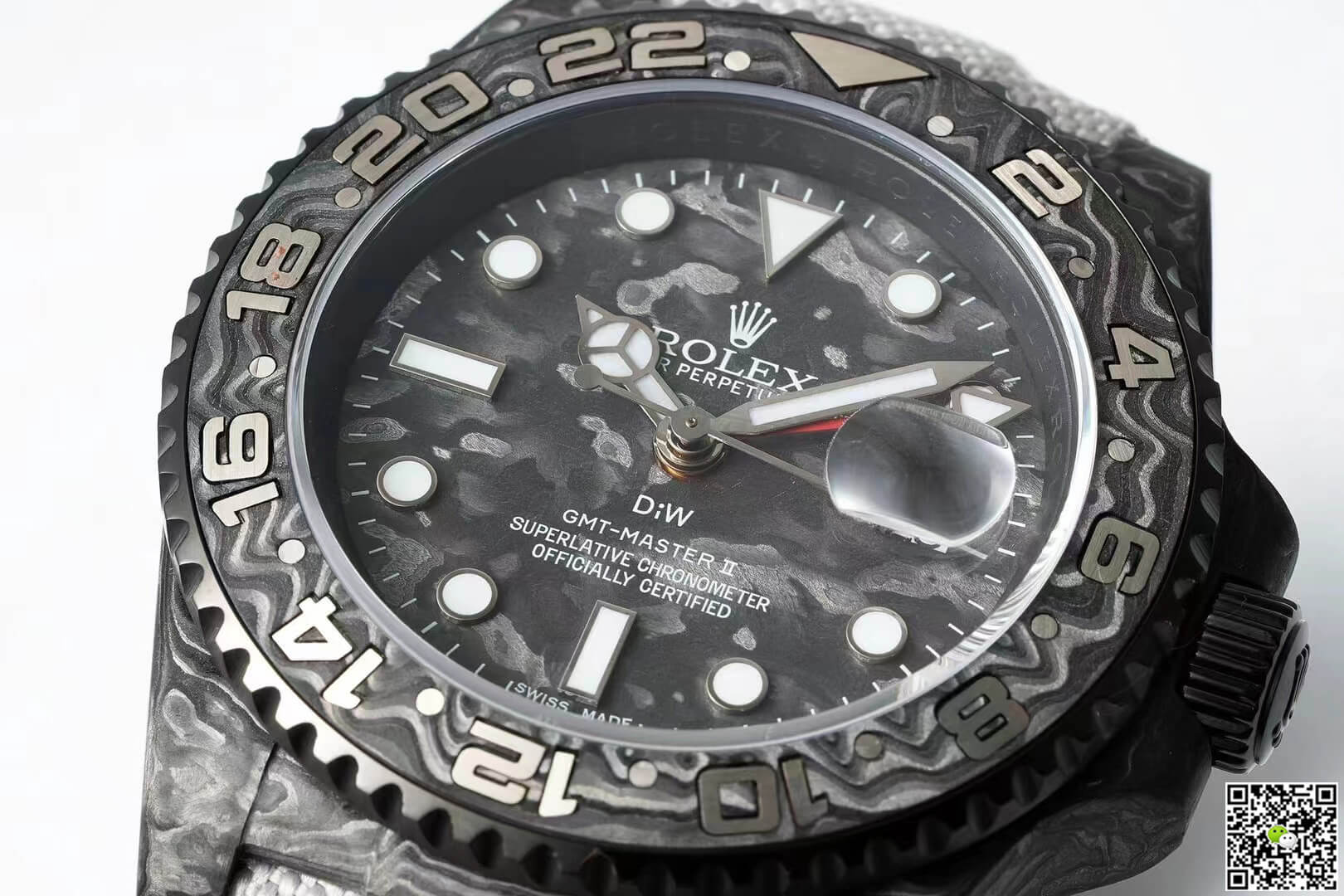 Replica R01ex GMT-MASTER II Diw 1:1 Best Edition Carbon Fiber Fabric Strap