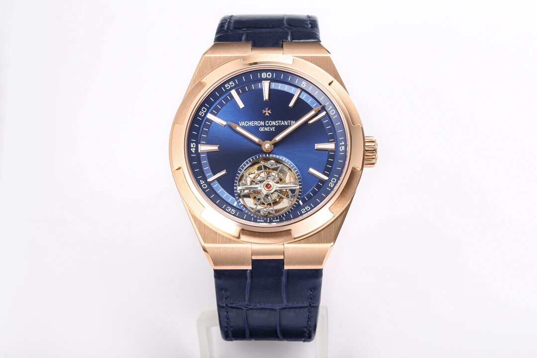 Replica Vacheron C0nstan1n Overseas Tourbillon 6000V/110R-B733 1:1 Best Edition BBR Factory Blue Strap
