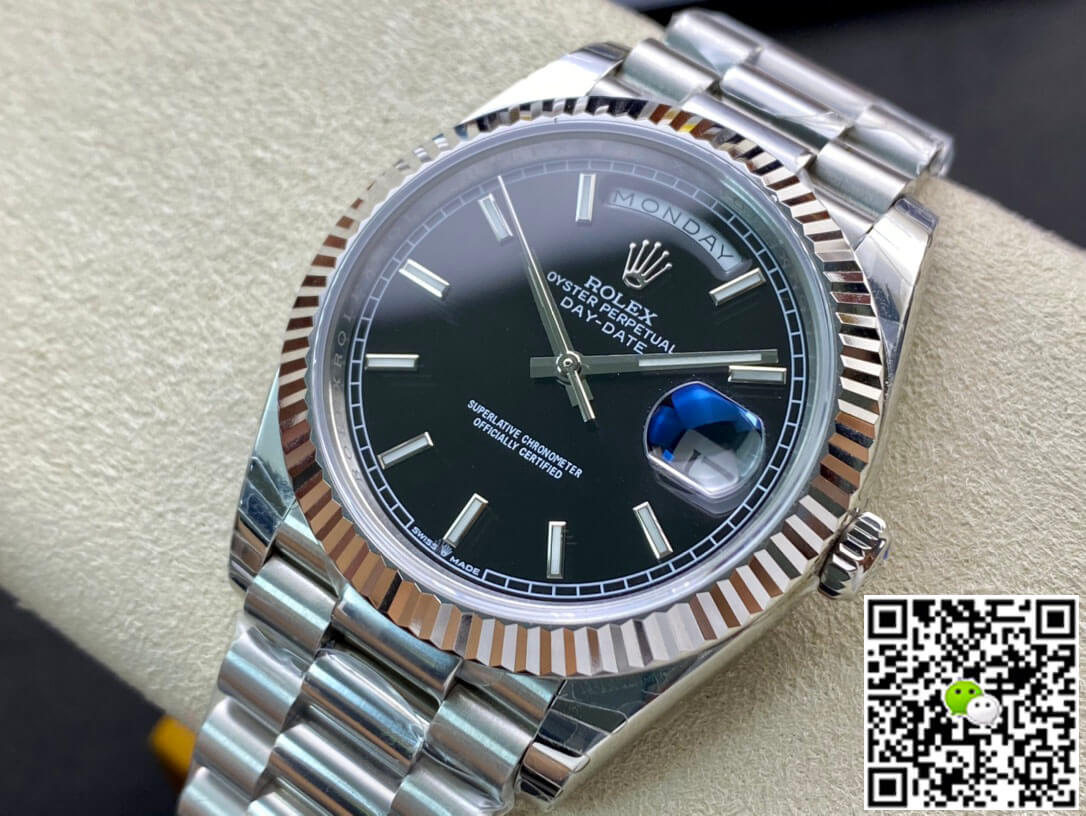 Replica R01ex Day Date M228236-0003 1:1 Best Edition EW Factory Black Dial