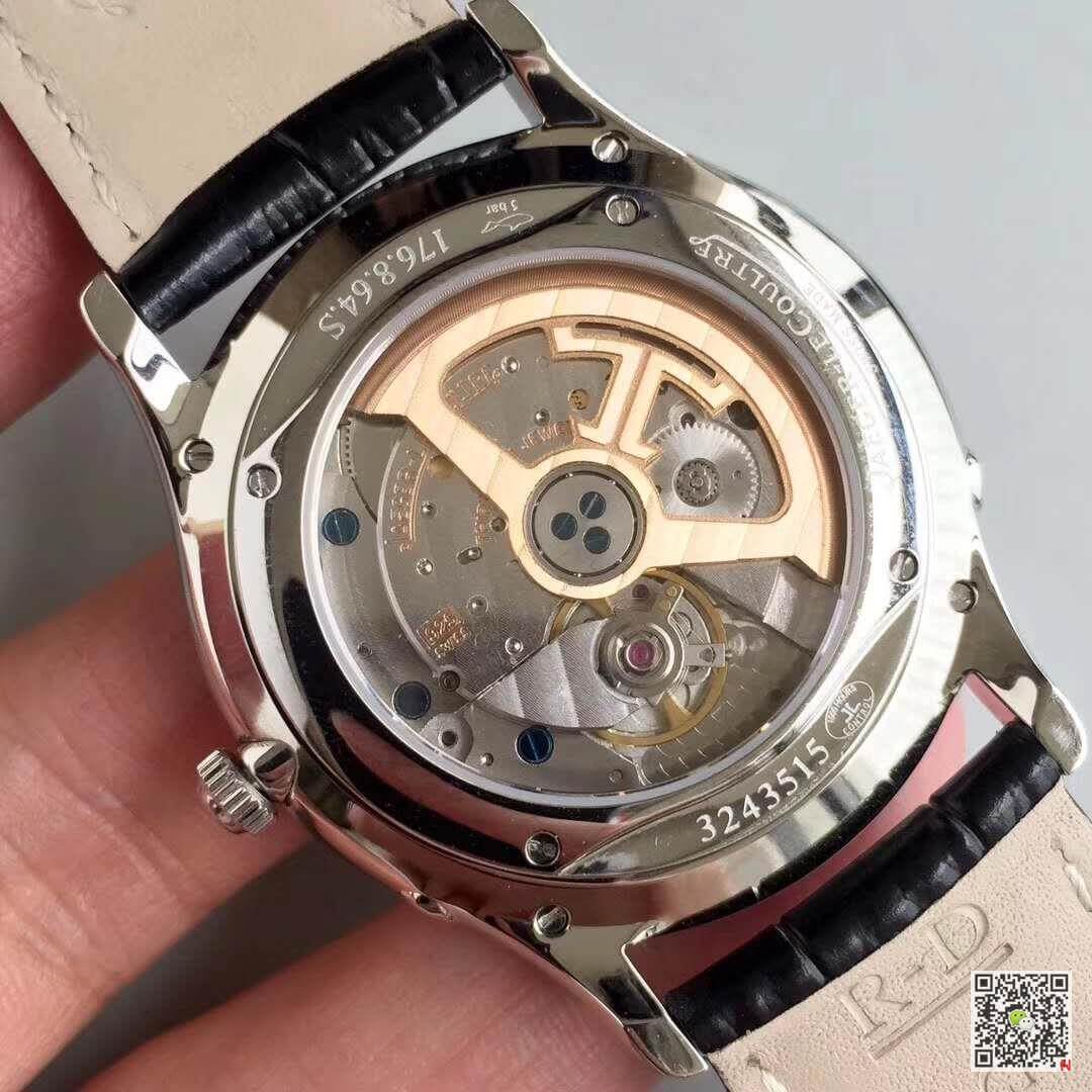 Replica Jaeger-LeCoultre Master Ultra-Thin Q1368420 ZF Factory 1:1 Best Edition Swiss ETA925 Silver Dial Black Leather Strap