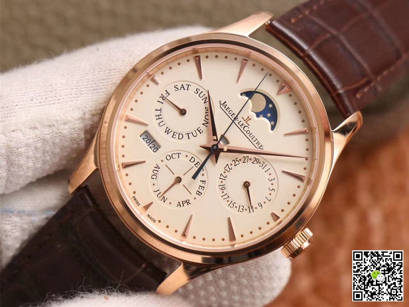 Replica Jaeger LeCoultre Master Ultra Thin 1302520 1:1 Best Edition V9 Factory Rose Gold Swiss ETA868