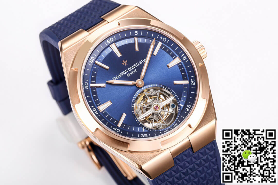 Replica Vacheron C0nstan1n Overseas Tourbillon 6000V/110R-B733 1:1 Best Edition BBR Factory Rubber Strap