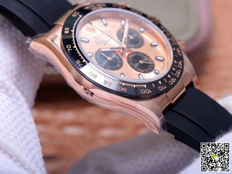 R01ex Daytona Replica M116515LN-0021 1:1 Best Edition Noob Factory Pink Dial Swiss ETA4130