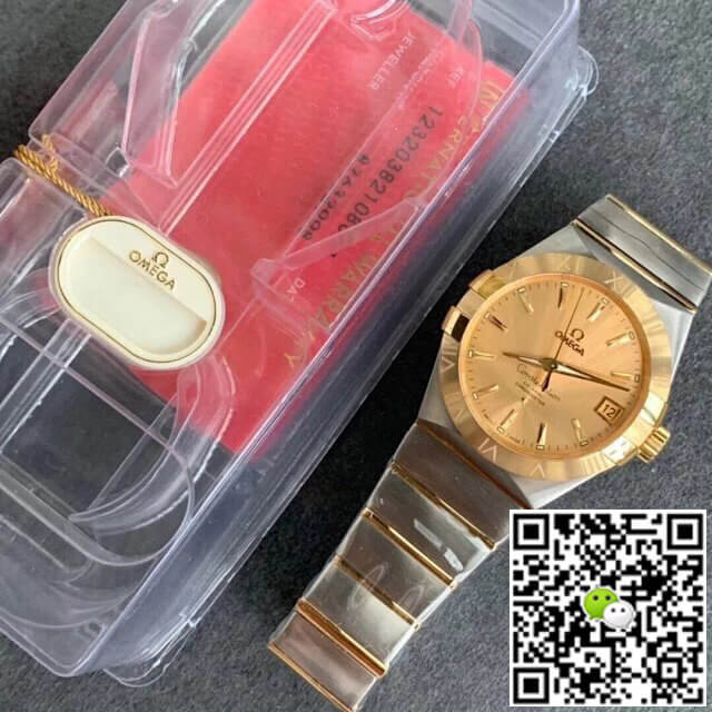 Replica 0me*ga Constellation 123.20.38.21.08.001 1:1 Best Edition VS Factory Champagne Dial