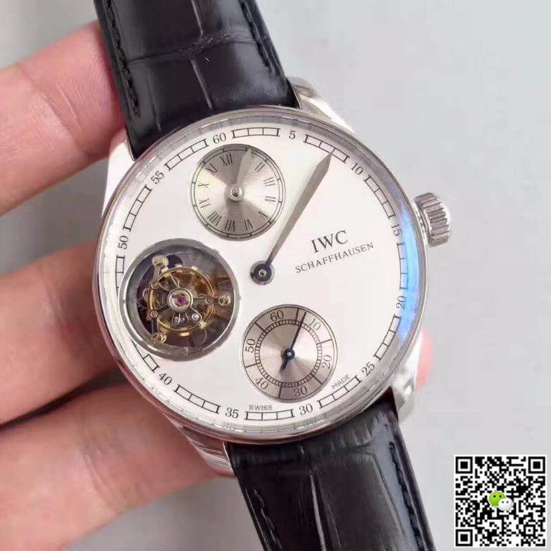 IWC Replica Portuguese IW544601 YL Factory 1:1 Best Edition Swiss Tourbillon White Dial