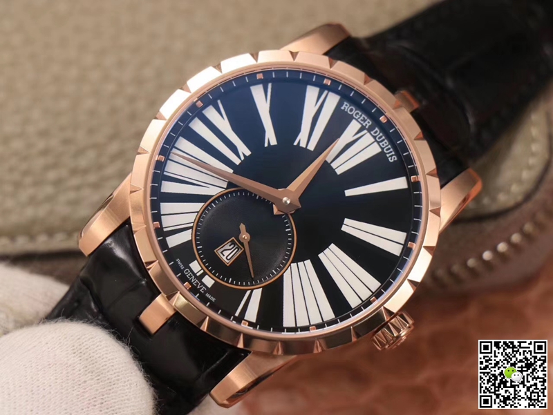 Replica Roger Dubuis Excalibur DBEX0537 1:1 Best Edition PF Factory Rose Gold Swiss ETA9015