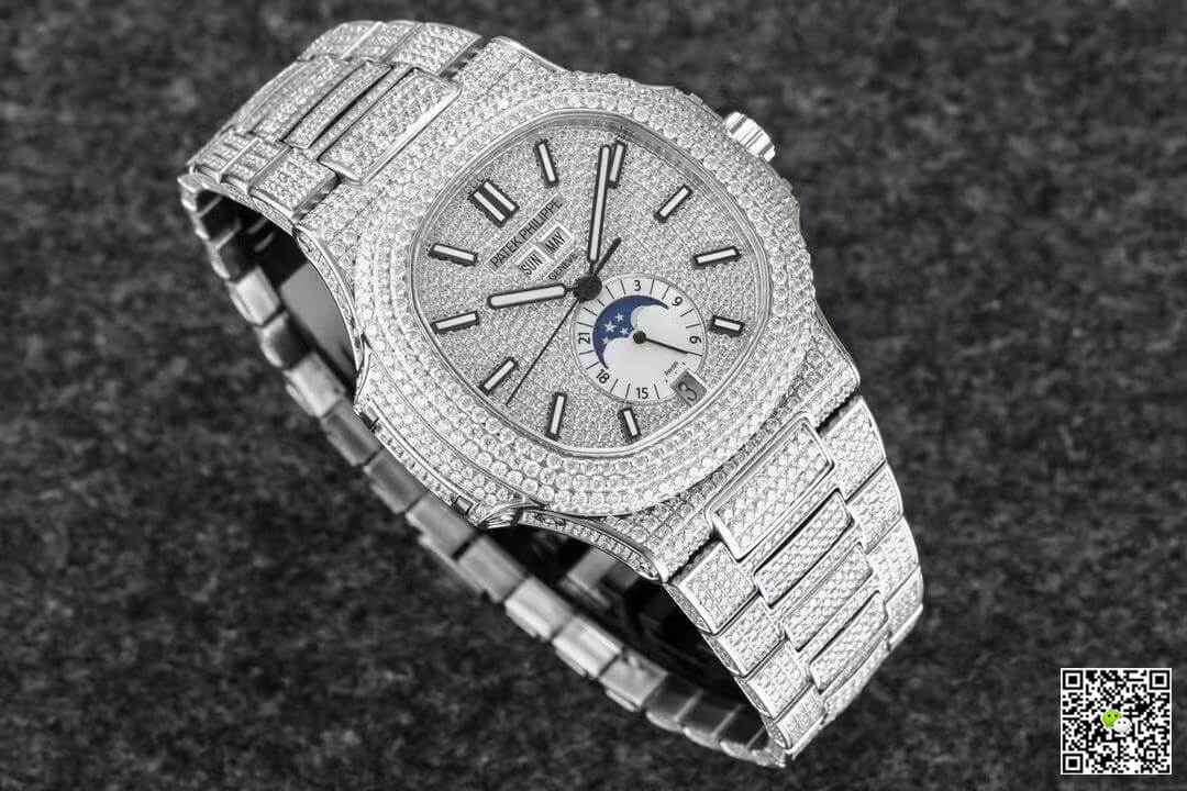 Replica Pat*k Phi1i*pe Nautilus 5726/1A-014 1:1 Best Edition R8 Factory Gypsophila D1am0nd Dial