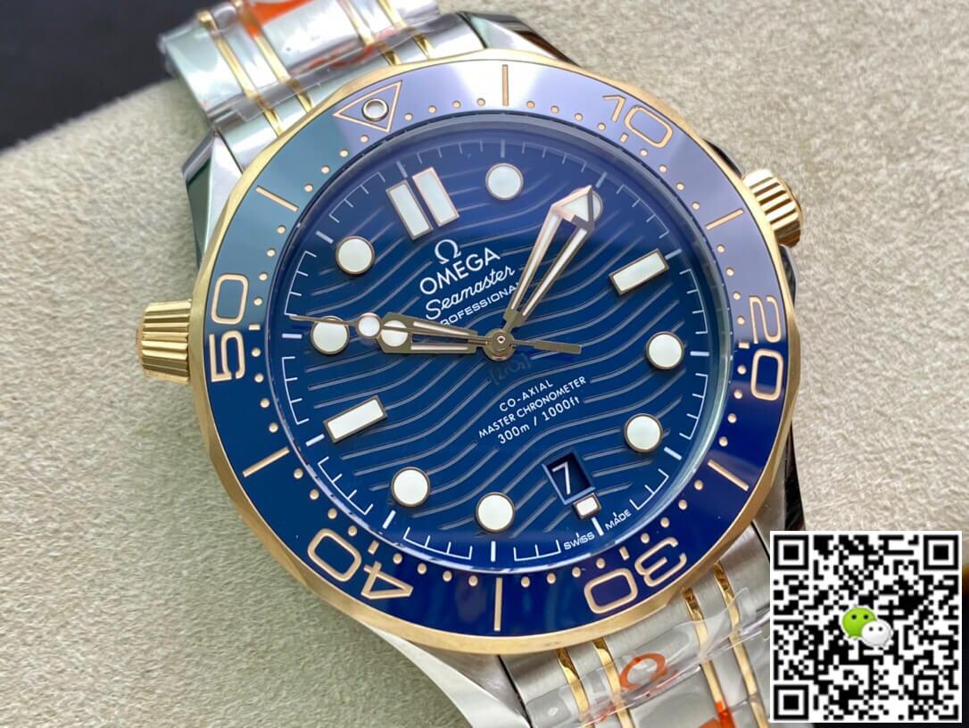 Replica 0me*ga Seamaster Diver 300M 210.20.42.20.03.001 1:1 Best Edition OR Factory Blue Dial