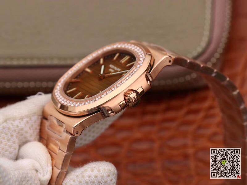 Replica Pat*k Phi1i*pe Nautilus 5711 PF factory V2 Men Watches 1:1 Best Edition Swiss ETA324 Rose gold dial