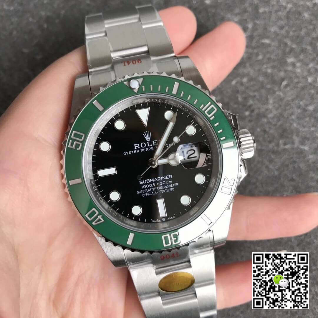 R01ex Submariner Replica Date 41mm 126610LV 1:1 Best Edition NOOB Factory Green Bezel
